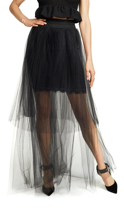 Shop Loyd/ford Tulle Maxi Skirt In Black