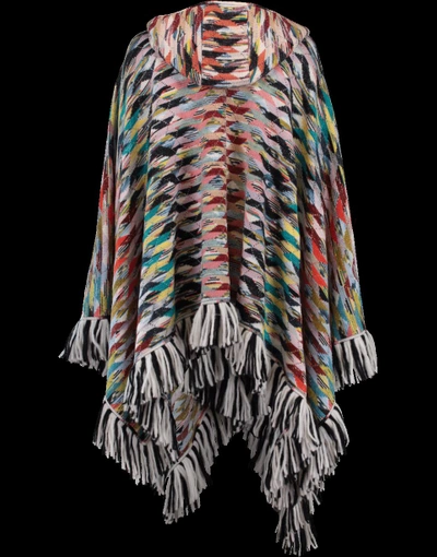 Shop Missoni Hooded Capelet In Multi