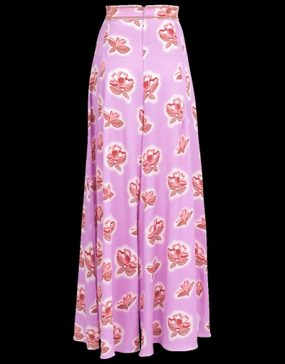 Shop Peter Pilotto Printed Trousers In Lilac