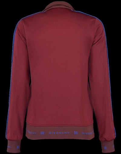 Givenchy Track Jacket In Burgundy