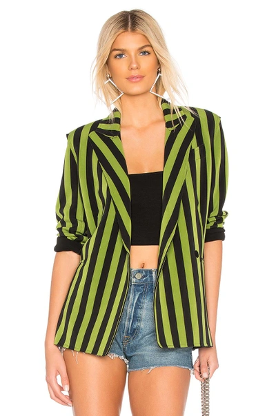 Shop Norma Kamali Double Breasted Jacket In Green