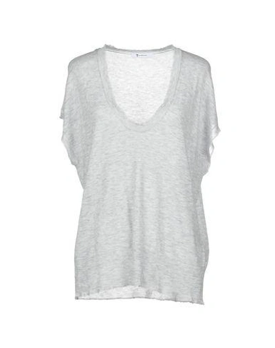 Shop Alexander Wang T Sweaters In Light Grey