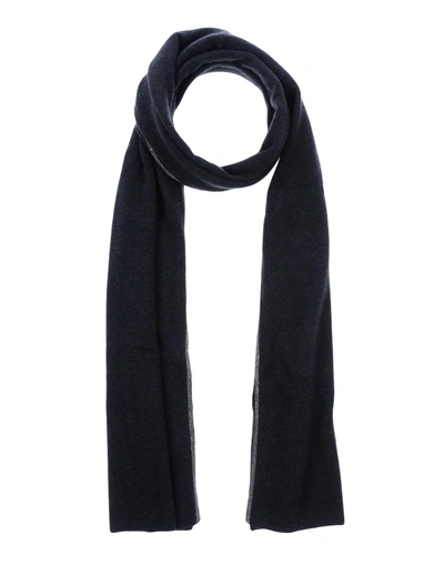 Shop Fabiana Filippi Scarves In Steel Grey