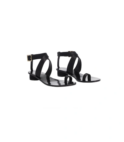 Shop Tibi Black Hanson Sandals