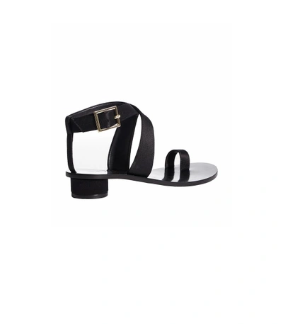 Shop Tibi Black Hanson Sandals