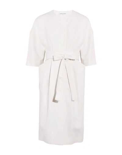 Shop Vionnet Full-length Jacket In Ivory