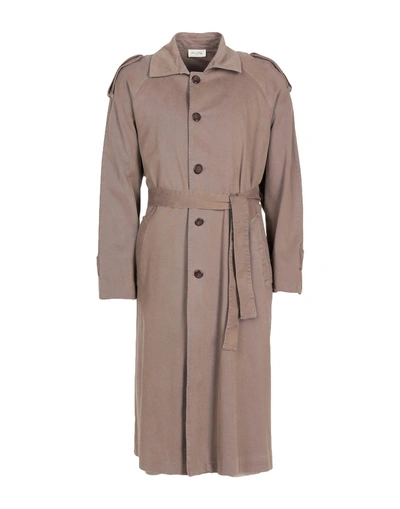 Shop American Vintage Overcoats In Khaki