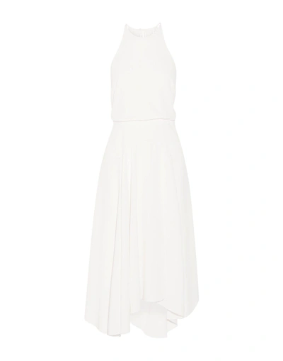 Shop Halston Heritage Long Dress In White