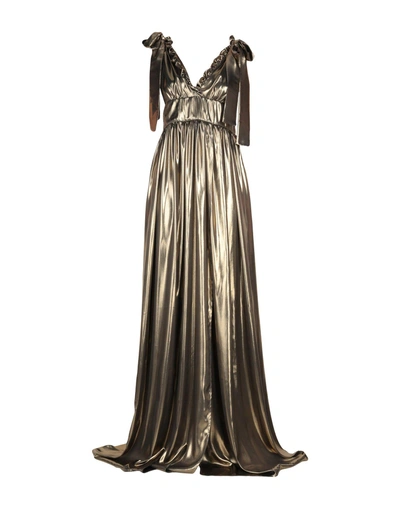 Shop Alcoolique Long Dress In Bronze