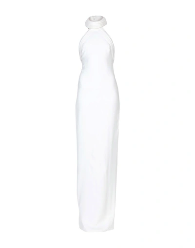 Shop Brandon Maxwell Long Dress In White
