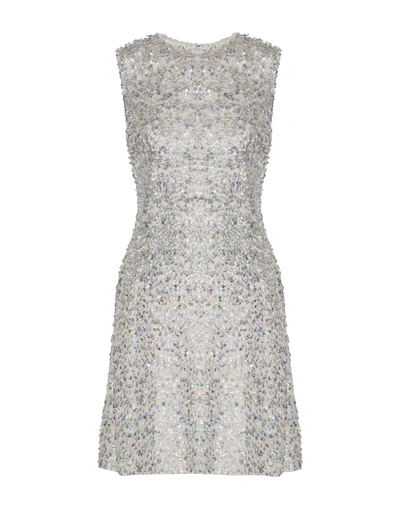 Shop Jenny Packham Short Dress In Silver