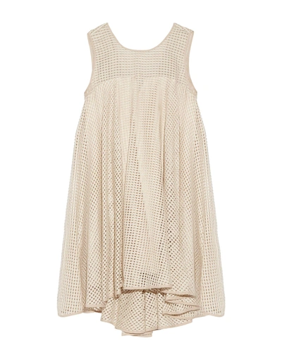 Shop Milly Short Dresses In Beige