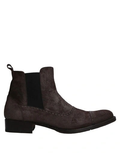 Shop Henry Beguelin Ankle Boots In Dark Brown