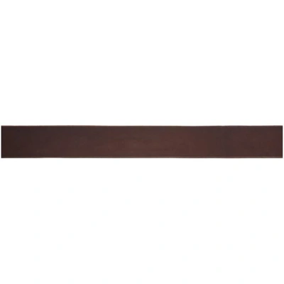 Shop Maximum Henry Brown And Gold Standard Very Wide Belt In Dk.brn.brs