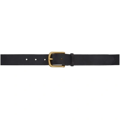 Shop Maximum Henry Black & Gold Wide Standard Belt