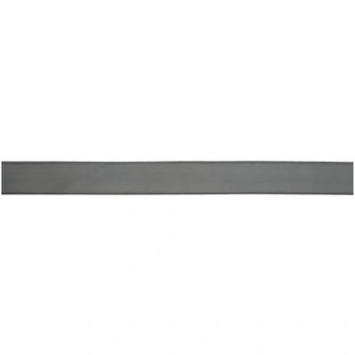 Shop Maximum Henry Grey And Silver Wide Standard Belt In Grey.slvr