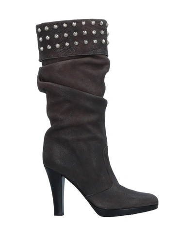 Shop Gianna Meliani Boots In Dark Brown