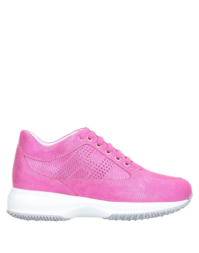 Shop Hogan Sneakers In Fuchsia