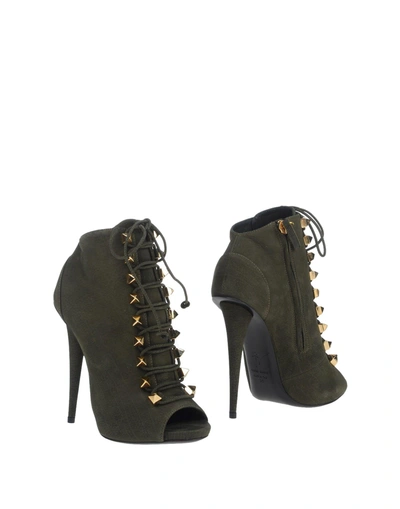 Shop Giuseppe Zanotti Ankle Boot In Military Green