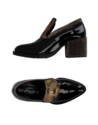 Shop Tipe E Tacchi Loafers In Black
