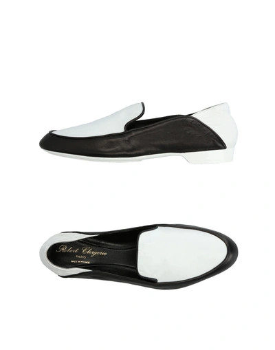 Shop Robert Clergerie Loafers In White