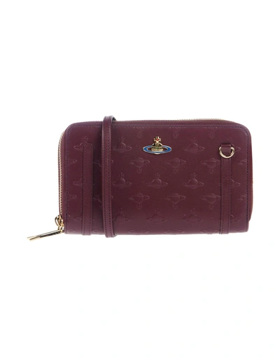 Shop Vivienne Westwood Handbags In Maroon
