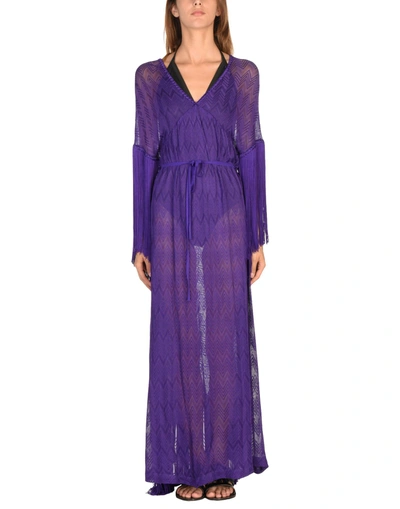 Shop Missoni Cover-up In Purple