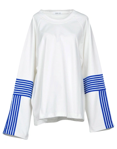 Shop Dima Leu Sweatshirts In White