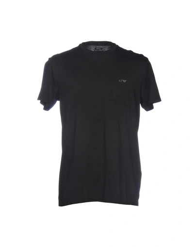 Shop Armani Jeans T-shirt In Black