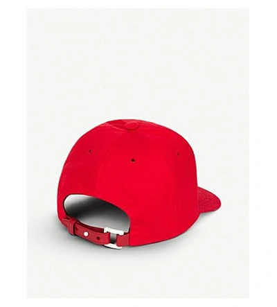 Shop Valentino Vltn Baseball Cap In Red White