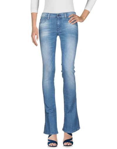 Shop 7 For All Mankind Denim Pants In Blue