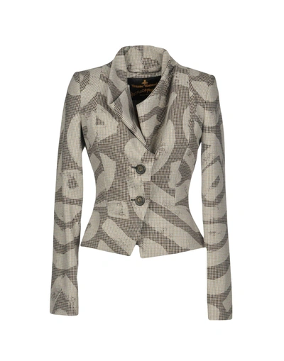 Shop Vivienne Westwood Anglomania Blazer In Grey