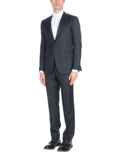 Shop Isaia Suits In Black