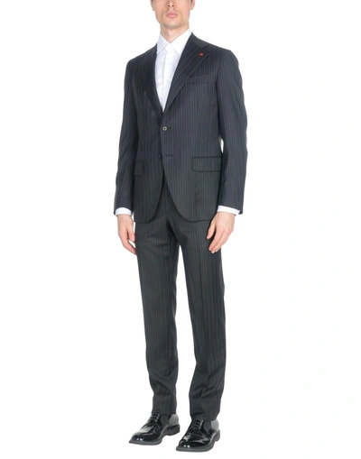Shop Isaia Suits In Black