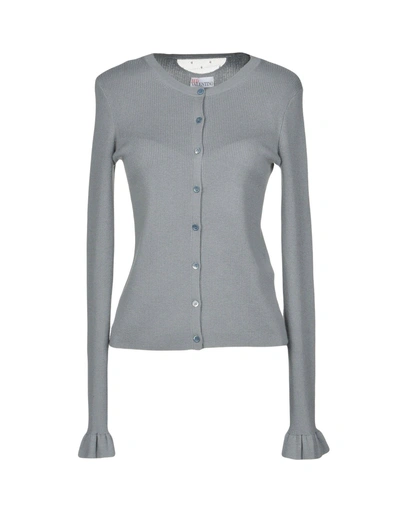 Shop Red Valentino Cardigan In Grey