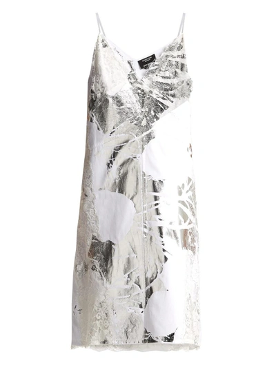 Shop Calvin Klein 205w39nyc Calvin Klein X Andy Warhol Metallic Cami Dress