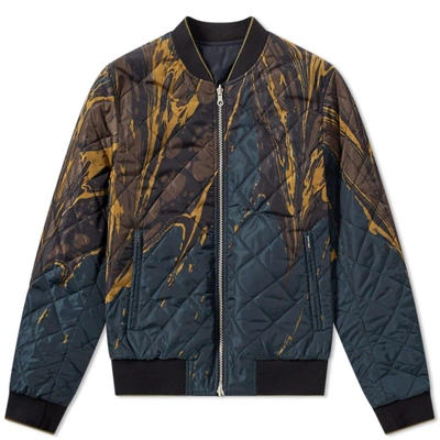 Shop Dries Van Noten Reversible Bomber Jacket In Blue