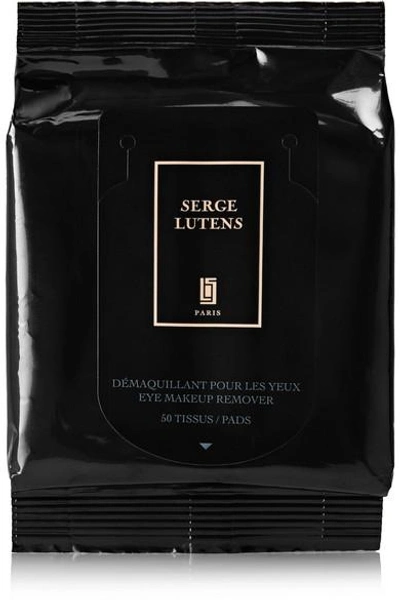 Shop Serge Lutens Eye Makeup Remover Wipes - One Size In Colorless