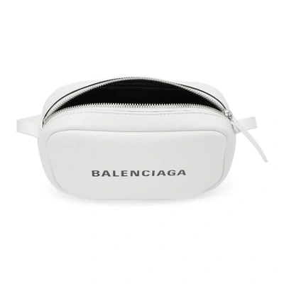 Shop Balenciaga White Xs Baltimore Everyday Camera Bag In 9060 Wht/bl