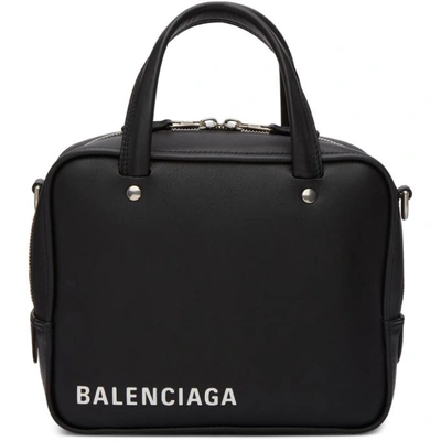 Shop Balenciaga Black Xs Triangle Square Bag In 1000 Black