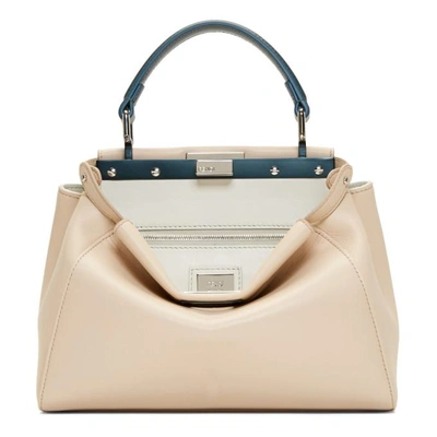 Shop Fendi Pink Mini Peekaboo Bag In F136i Soap