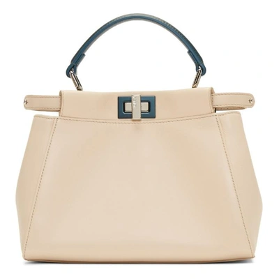 Shop Fendi Pink Mini Peekaboo Bag In F136i Soap