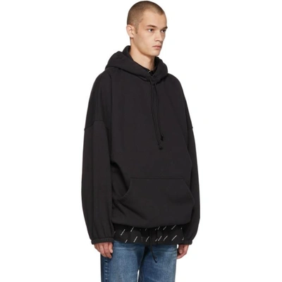 Shop Balenciaga Black Oversized Hoodie In 1000 Black