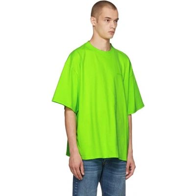 Balenciaga Crew-neck Cotton-jersey T-shirt In Green | ModeSens