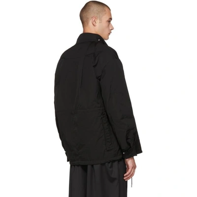 Shop Almostblack Black Asymmetric Jacket