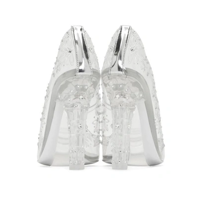 Shop Dolce & Gabbana Dolce And Gabbana Silver Crystal Cinderella Pumps In 80906 Silve