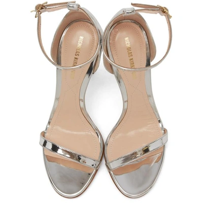 Shop Nicholas Kirkwood Silver Mira Pearl Sandals