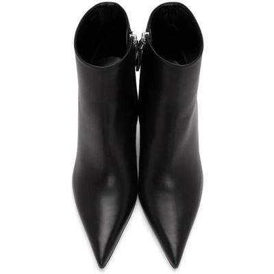 Shop Proenza Schouler Black Pointy Mirror Heel Boots