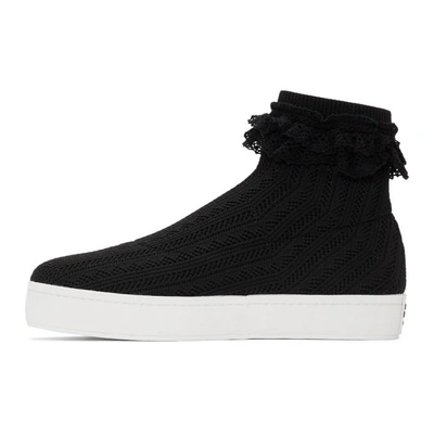Shop Opening Ceremony Black Bobby Lace Sneakers In 0001 Black