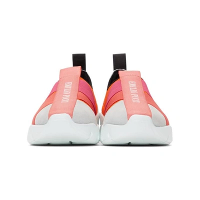 Shop Emilio Pucci Pink City Up Elastic Sneakers In A63 Pink